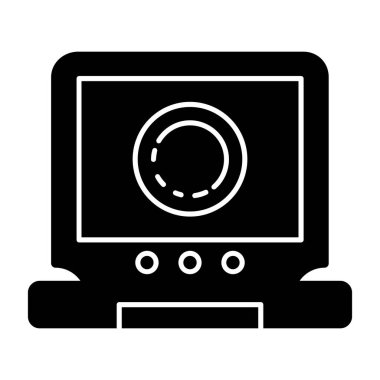 video oynatıcı simgesi, basit illüstrasyon