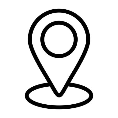 harita simgesi vektör illüstrasyonu