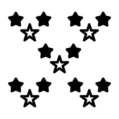 Yıldız Vektörü Simgesi illüstrasyonu