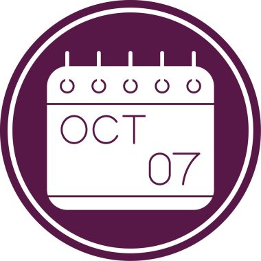 Takvim simgesinin vektör illüstrasyonu