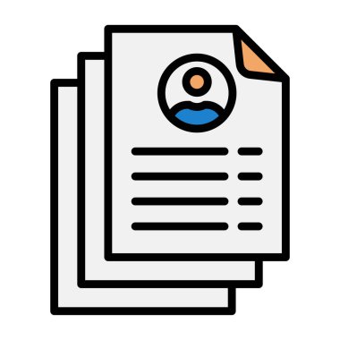 Büyüteç vektör illüstrasyonlu belge