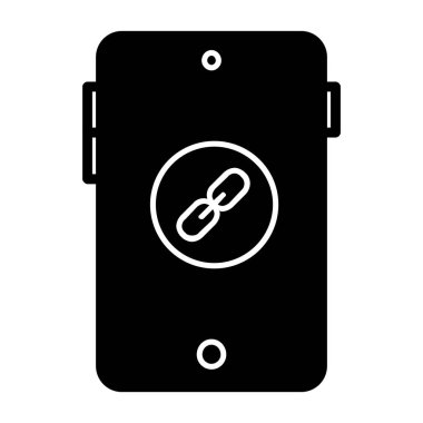 Akıllı telefon. Web simgesi basit illüstrasyon