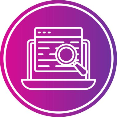 seo modern simgesinin vektör illüstrasyonu