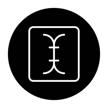 Bir Çin fenerinin vektör çizimi