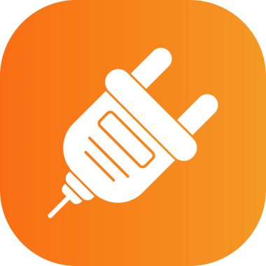 elektrik dolgu simgesi, vektör illüstrasyonu