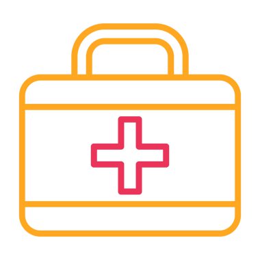 ilk yardım kiti vektör simgesi