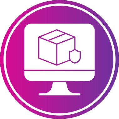 Bilgisayar simgesinin vektör illüstrasyonu