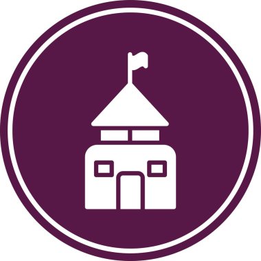 Kiliseye. Web simgesi basit tasarım