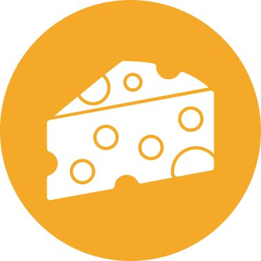 Peynir. Web simgesi basit illüstrasyon