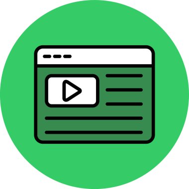 tarayıcı simgesi vektör illüstrasyonu