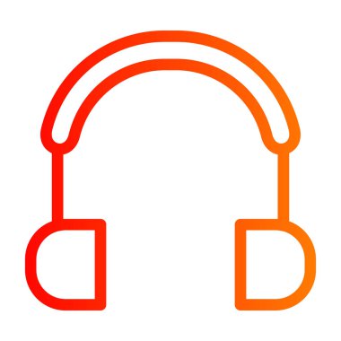 kulaklıklar web simgesi basit tasarım