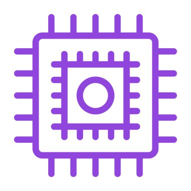 Devre kartı simgesi. vektör illüstrasyonu