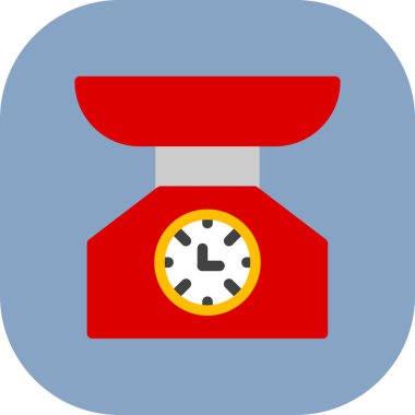 Alarm saati simgesi, vektör illüstrasyonu