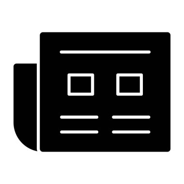 Yazıcı simgesi, vektör illüstrasyonu