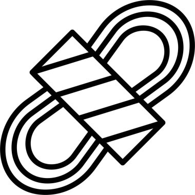 Halat düğümü simgesi. özet çizimi