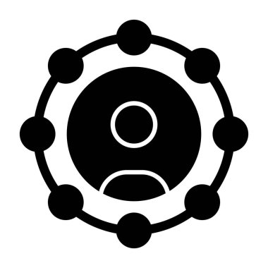 ağ paylaşım simgesi çizimi