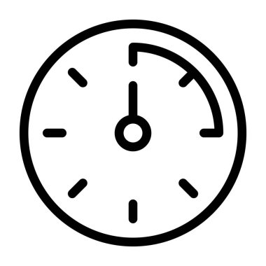 saat vektör çizgisi simgesi