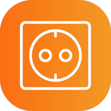 Soket simgesi, vektör illüstrasyon tasarımı