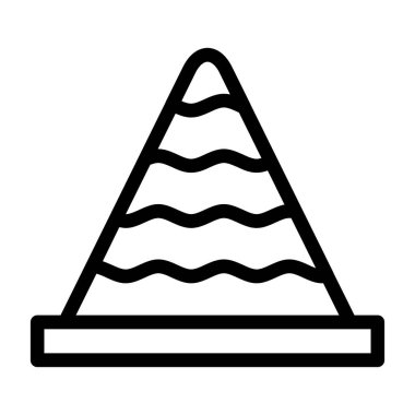 Çadır Vektör Satırı Simge Tasarımı