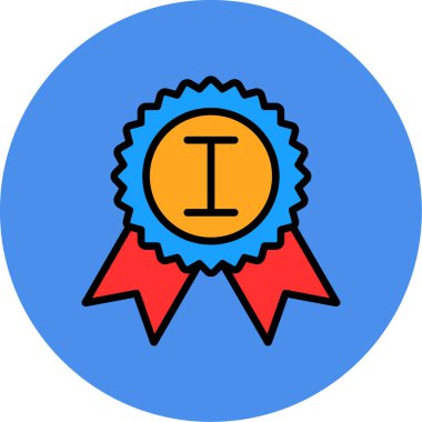 Madalya. Web simgesi basit illüstrasyon