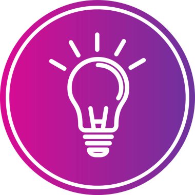 ampul simgesi vektör illüstrasyonu