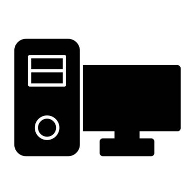 bilgisayar vektörü simgesi düz simgesi