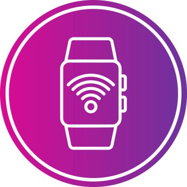 smartwatch simgesinin vektör illüstrasyonu