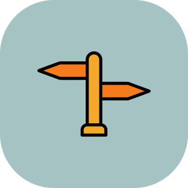 ok Simgesi Soyut Arkaplanda İzole Edildi