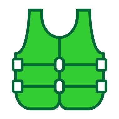 yelek simge vektör çizim