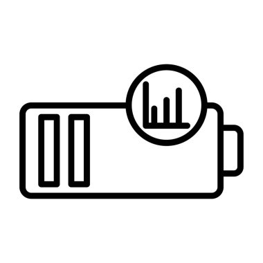 güç vektörü ince çizgi simgesi