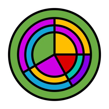 Pasta çizelgesi. Web simgesi