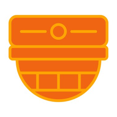 Miğfer. Web simgesi basit illüstrasyon