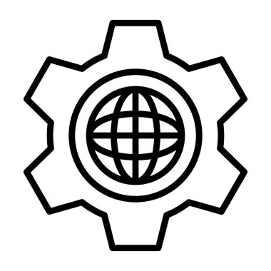 genel ağ vektör çizgisi simgeleri