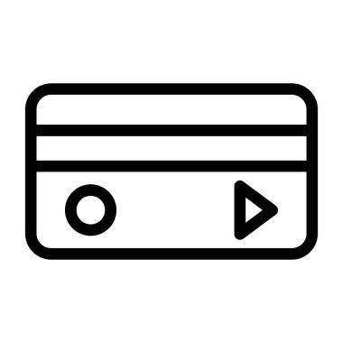 Kart. Web simgesi basit illüstrasyon