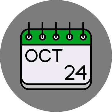 Takvim simgesinin vektör illüstrasyonu