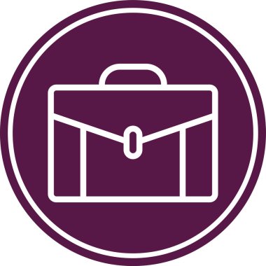 evrak çantası ikonu vektör illüstrasyonu