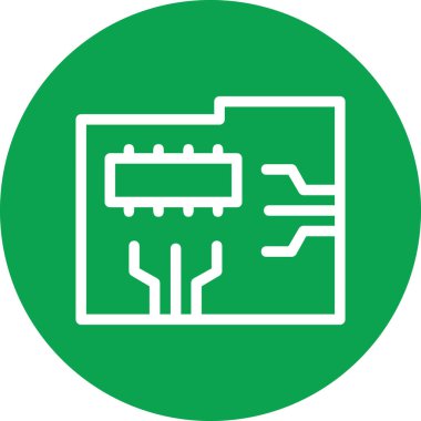 devre kartı vektör simgesi