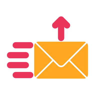 Web simgesi, vektör illüstrasyonu gönder