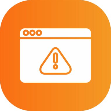 Uyarı simgesinin vektör illüstrasyonu