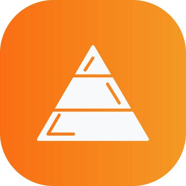 Piramit simgesinin vektör çizimi