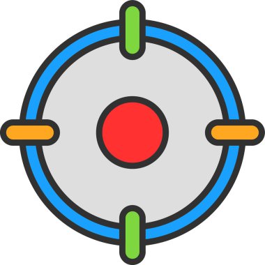 Uydu simgesinin vektör illüstrasyonu