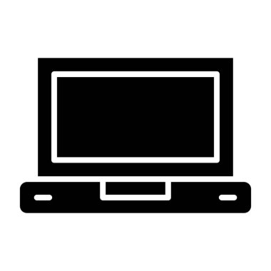 monitör simgesi, düz tasarım resimleme