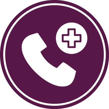 Telefon Görüşmesi Düz Yuvarlak Vektör Simgesi