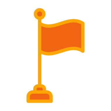 bayrak ikonu vektör illüstrasyonu