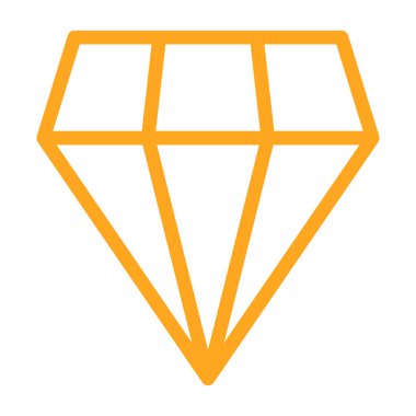 Elmas simgesi, vektör illüstrasyonu