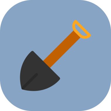 Kürek simgesi, vektör illüstrasyon tasarımı