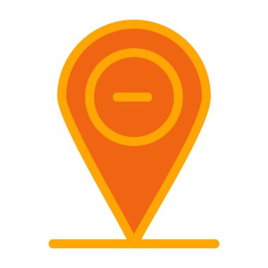 Harita işaretleyici simgesi, vektör illüstrasyonu