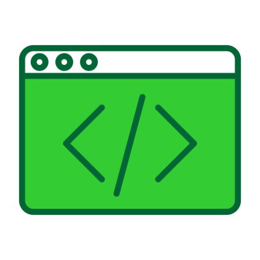 tarayıcı simgesi vektör illüstrasyonu