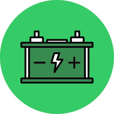 pil simgesi, vektör illüstrasyonu