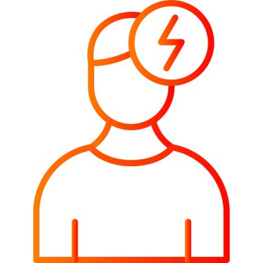 Güç. Web simgesi basit illüstrasyon